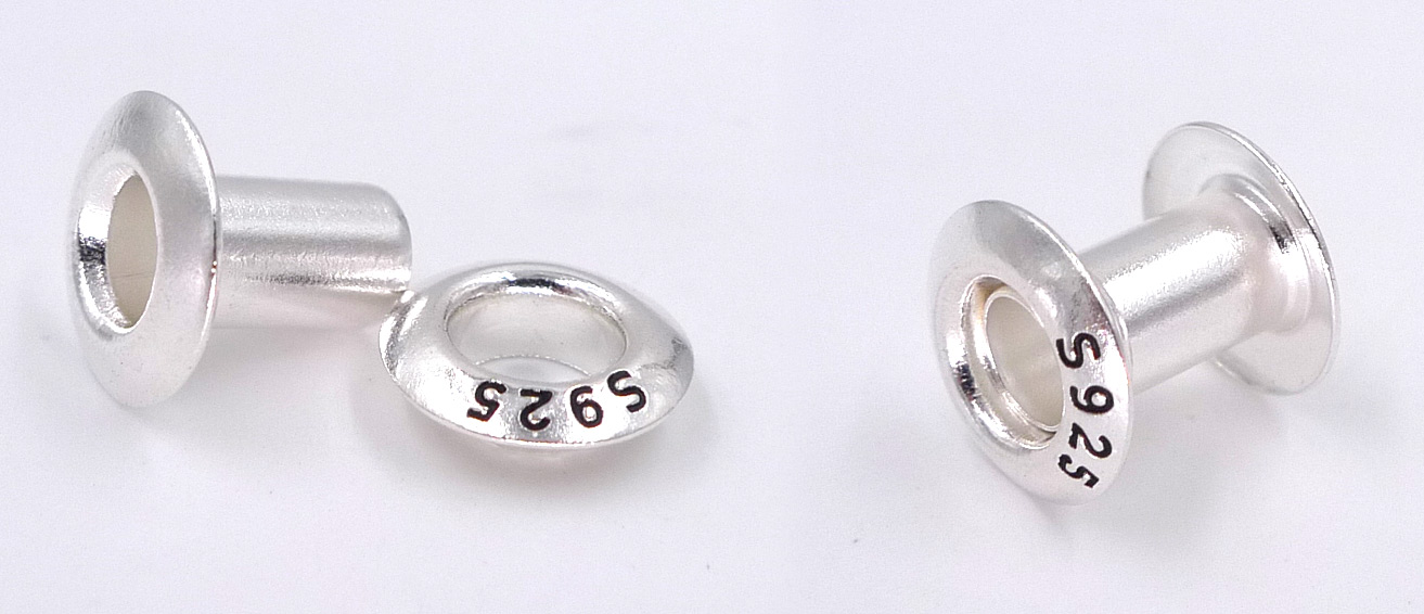 SET plain solid sterling silver core