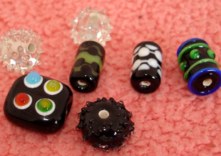 custom design lampwork glass beads